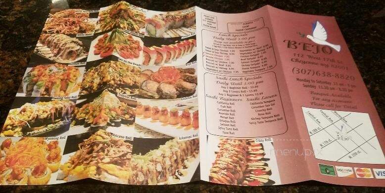 Bejo - Cheyenne, WY menu_pic