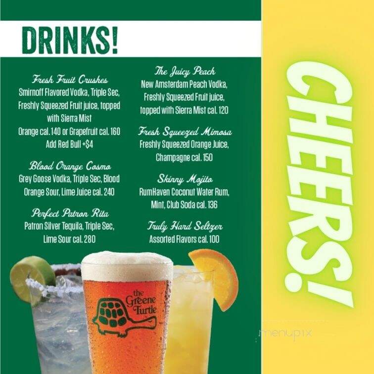 The Greene Turtle Deep Creek - McHenry, MD menu_pic
