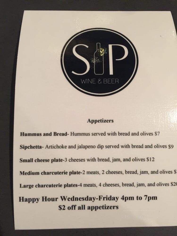 Sip Wine & Beer - Escondido, CA menu_pic