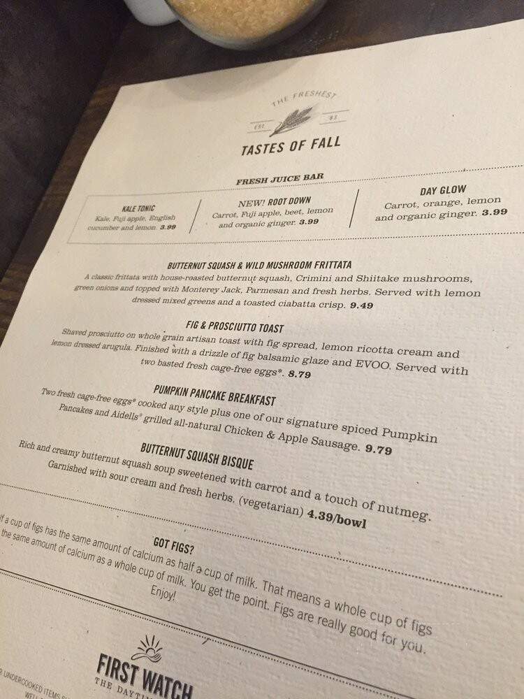 First Watch - Frisco, TX menu_pic