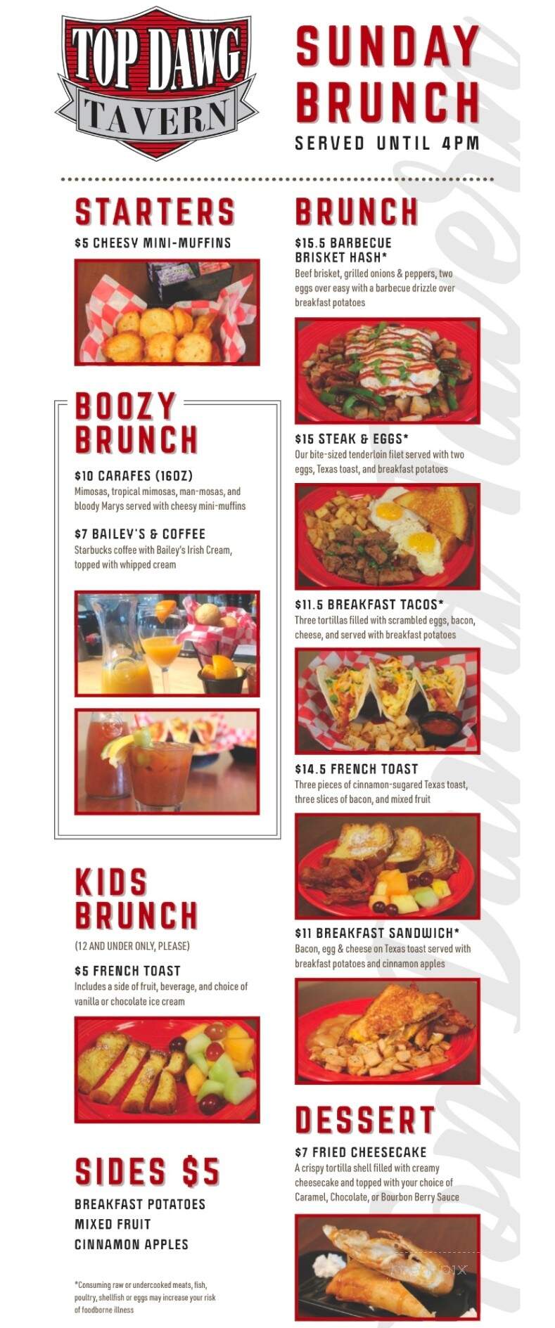 Top Dawg Tavern - Summerville, SC menu_pic