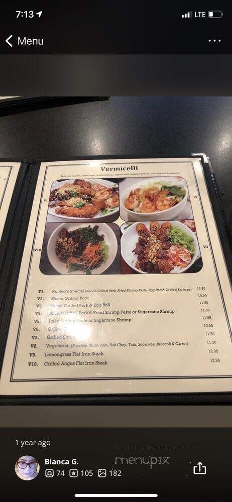 Kimlee Vietnamese Restaurant - Harrisburg, PA