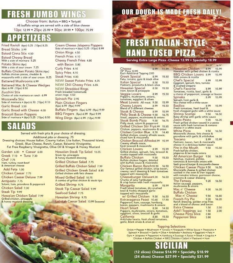 Corner Grill Pizzeria & Seafood - Rockland, MA