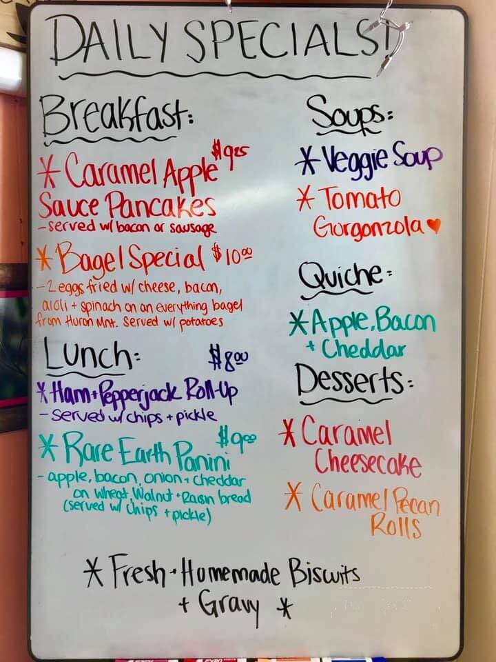 Rare Earth Goods and Cafe - Ishpeming, MI menu_pic