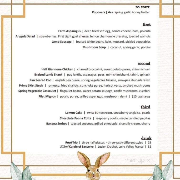 Ledger Restaurant & Bar - Salem, MA menu_pic