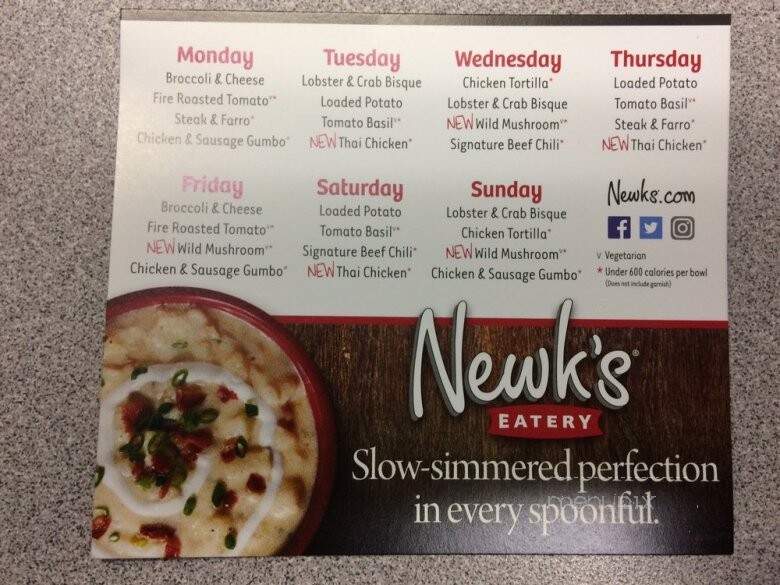 Newk's Eatery - Tucker, GA menu_pic