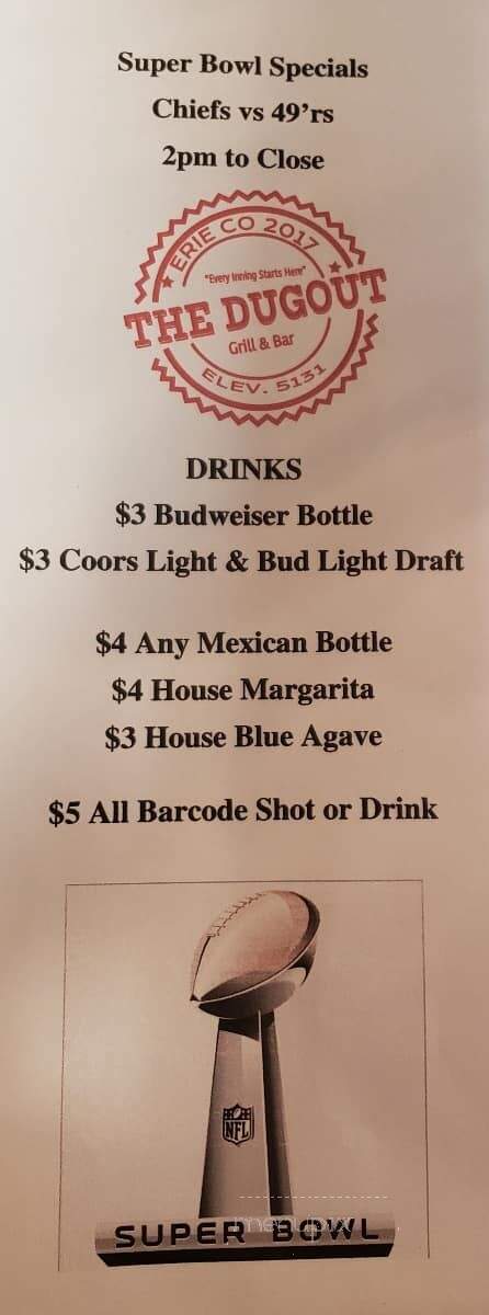 The Dugout Grill & Bar - Erie, CO