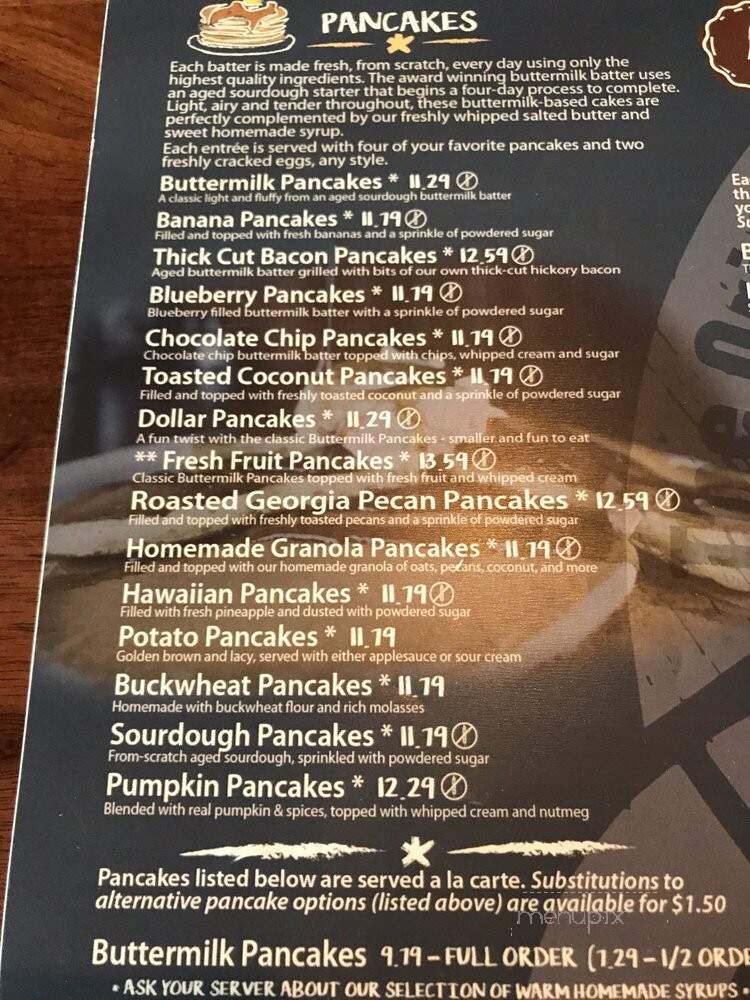 The Original Pancake House - Kennewick, WA menu_pic