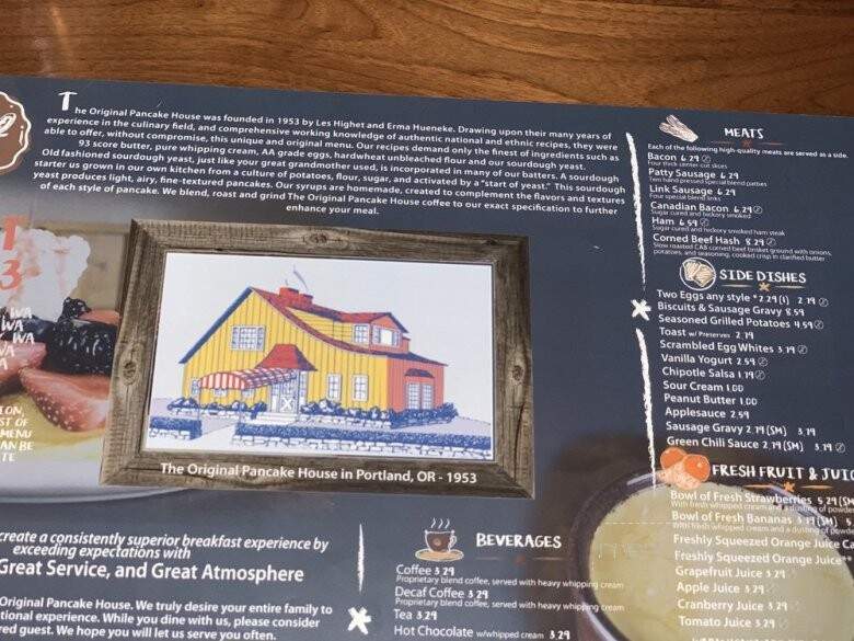 The Original Pancake House - Kennewick, WA menu_pic