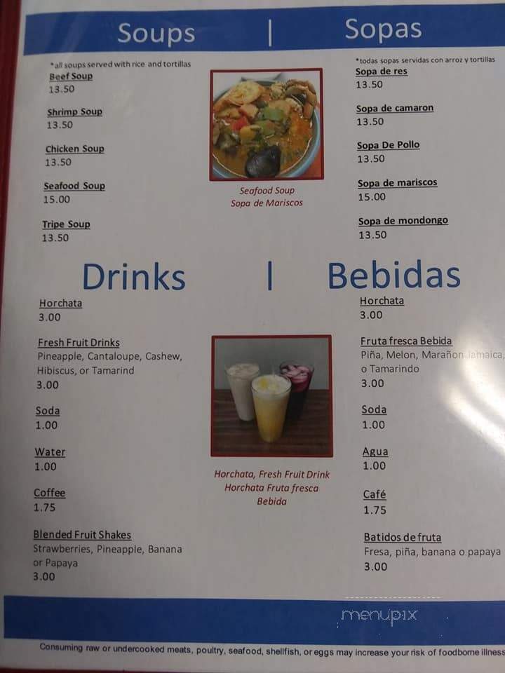 Pupuseria Emerita - Moorefield, WV menu_pic