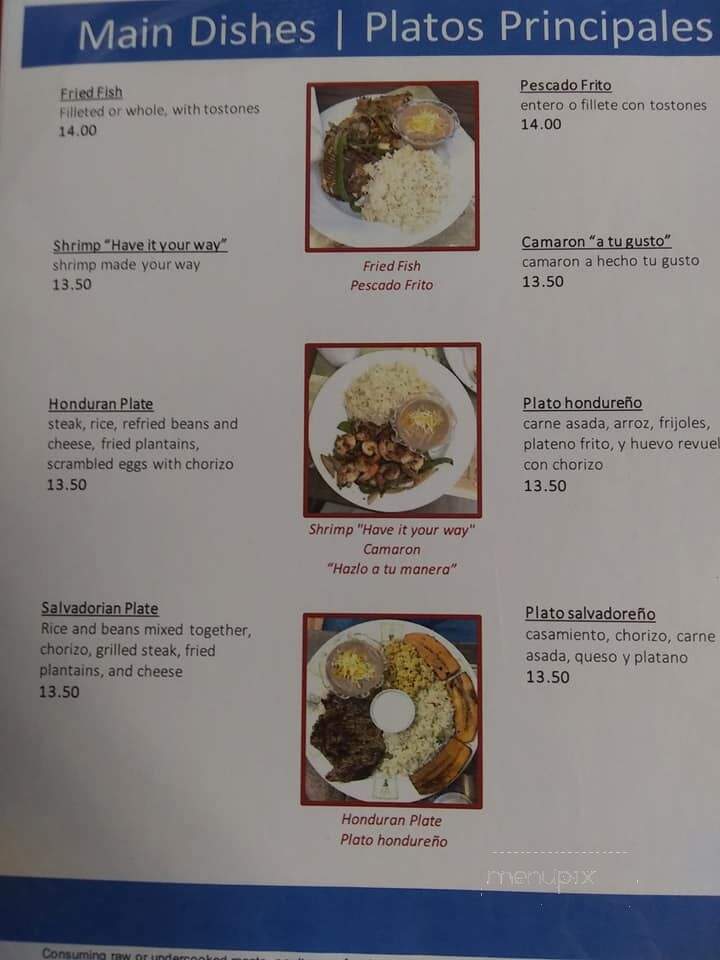 Pupuseria Emerita - Moorefield, WV menu_pic