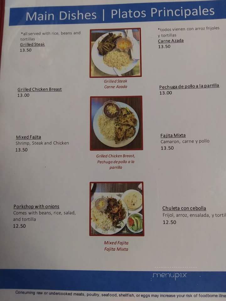 Pupuseria Emerita - Moorefield, WV menu_pic