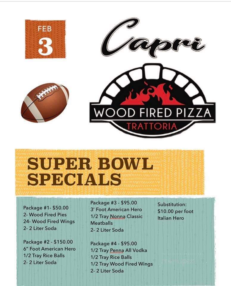 Capri Wood Fired Pizza & Trattoria - Manalapan Township, NJ