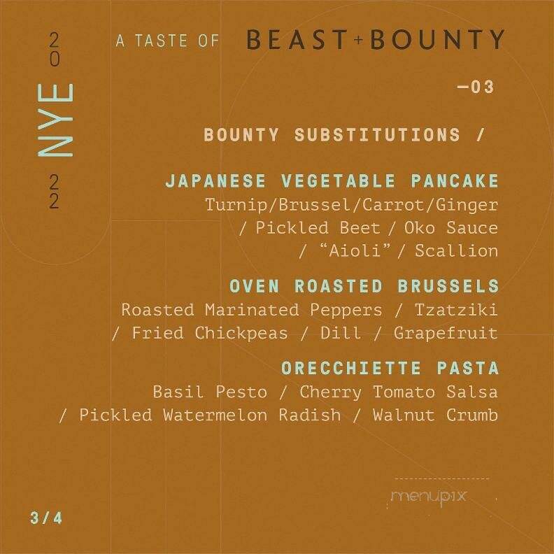 Beast and Bounty - Sacramento, CA
