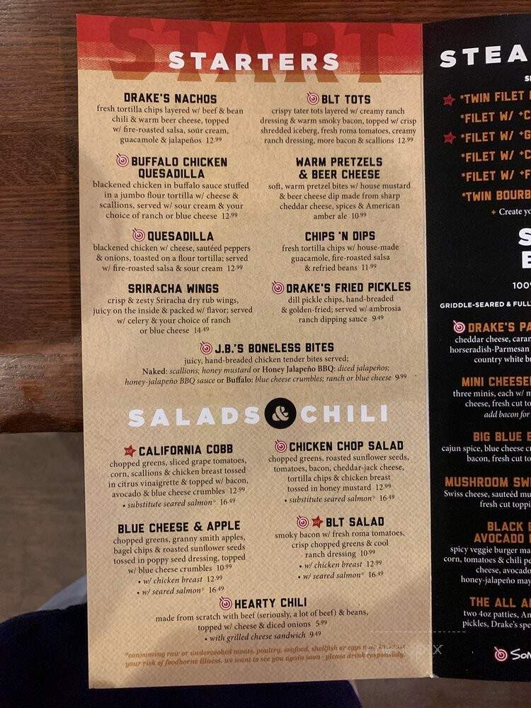 Drake's - Nicholasville, KY menu_pic