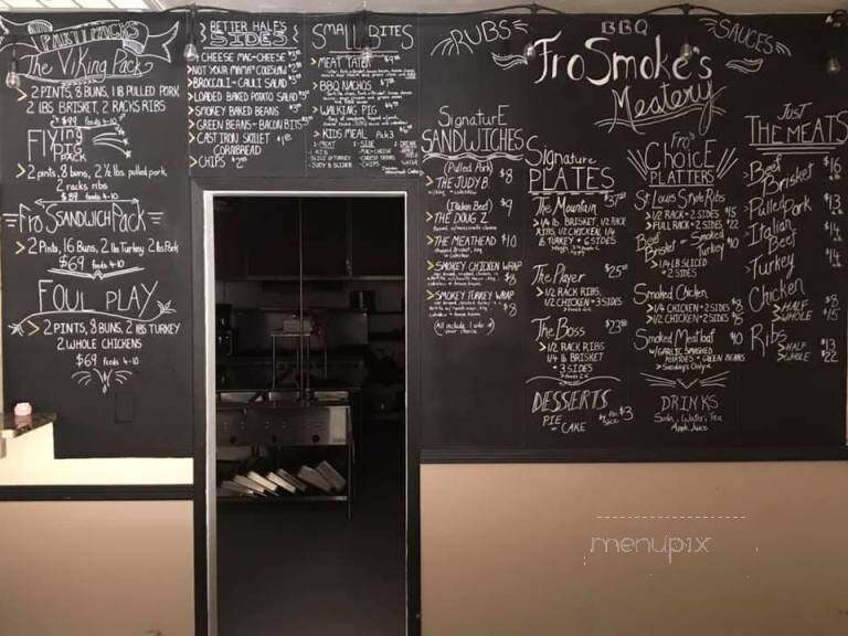 FroSmokes Meatery - Lacon, IL menu_pic