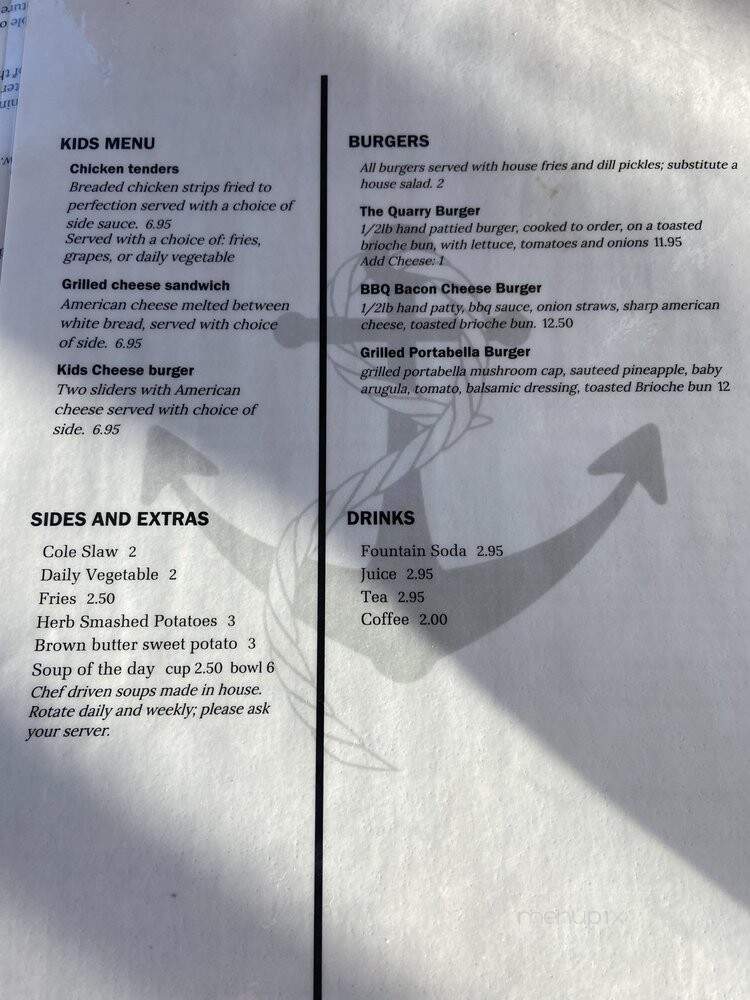 Bedrock Quarry Bar and Grill - Monroe, MI menu_pic