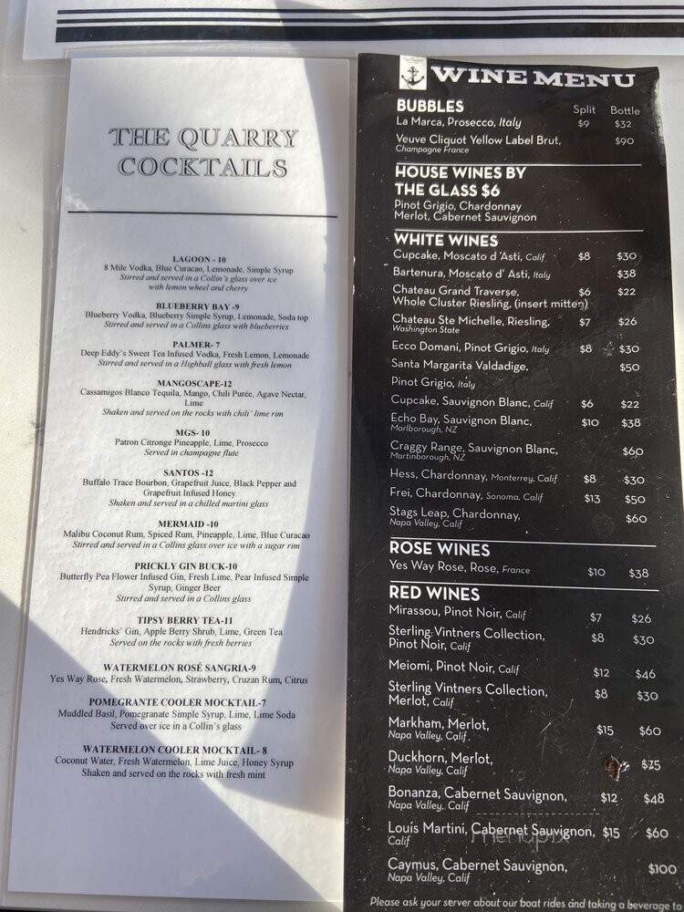 Bedrock Quarry Bar and Grill - Monroe, MI menu_pic