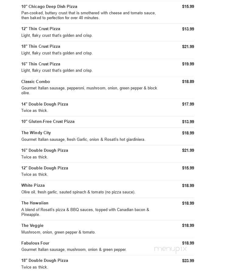 Rosati's Pizza - West Des Moines, IA menu_pic