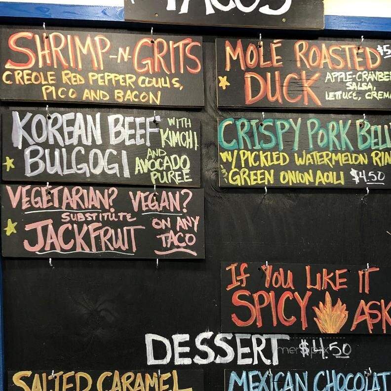 White Duck Taco Shop - Charlotte, NC menu_pic