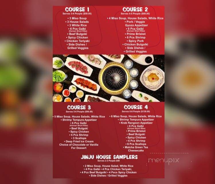 JinJu Korean Grill & Sushi - St. Petersburg, FL menu_pic