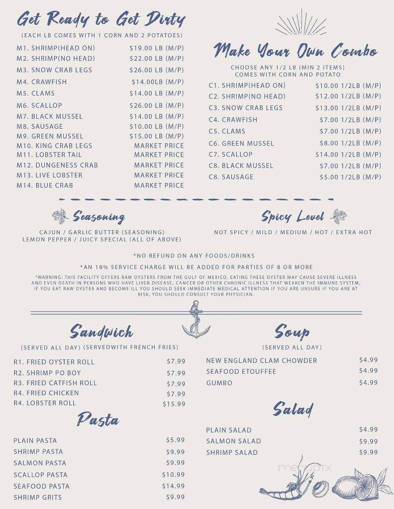 La Juicy Seafood - O'Fallon, MO menu_pic