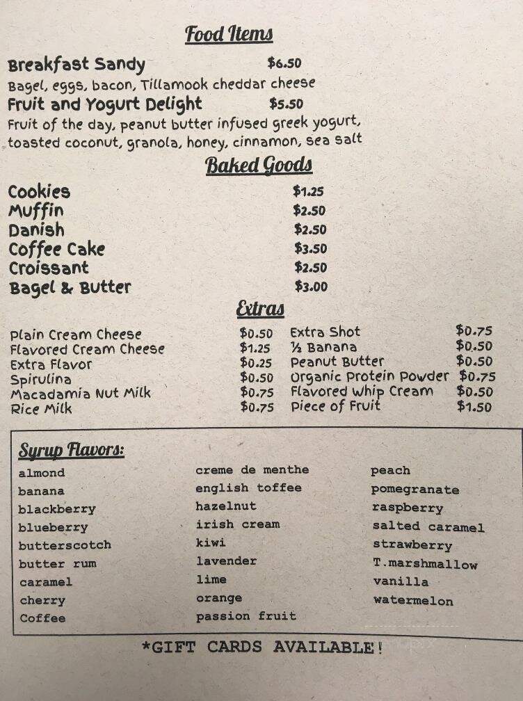 The Sippin Siren - Hilo, HI menu_pic