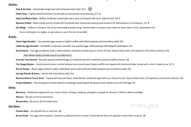 Outpost 611 Eatery & Taphouse - Clearwater, FL menu_pic