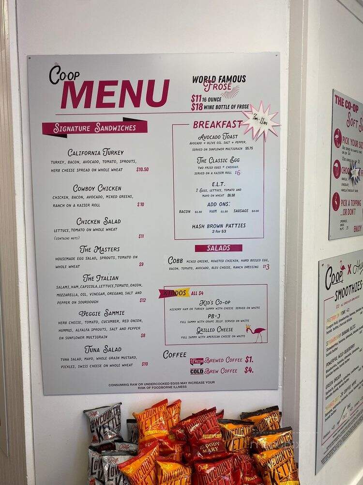 The Co Op - Isle of Palms, SC menu_pic