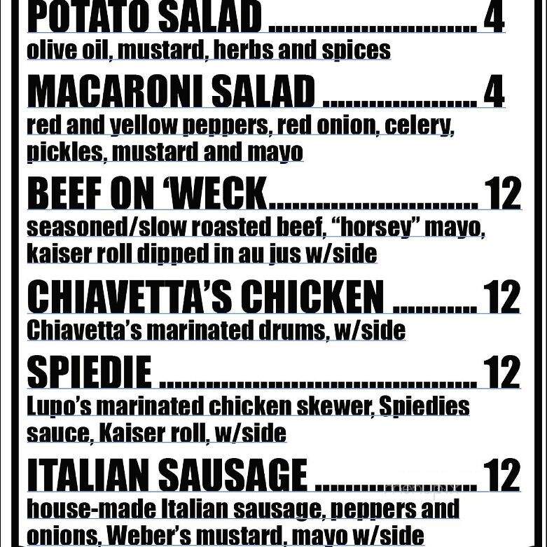 Tinker Tavern - Portland, OR menu_pic