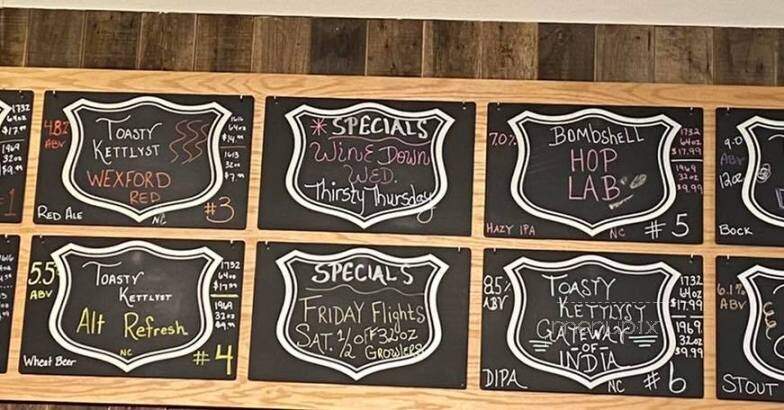 Toasty Kettlyst - Gibsonville, NC menu_pic