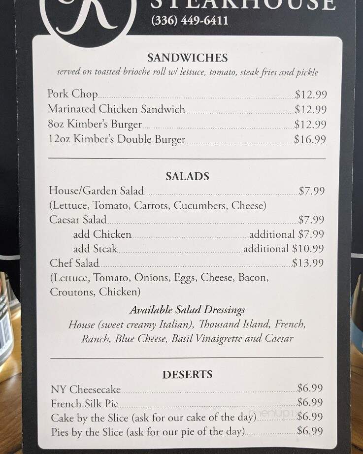 Toasty Kettlyst - Gibsonville, NC menu_pic
