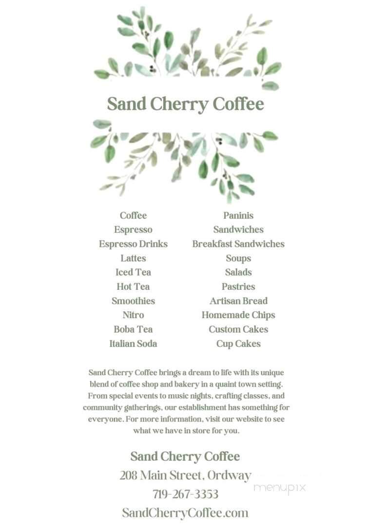 Sand Cherry Coffee - Ordway, CO