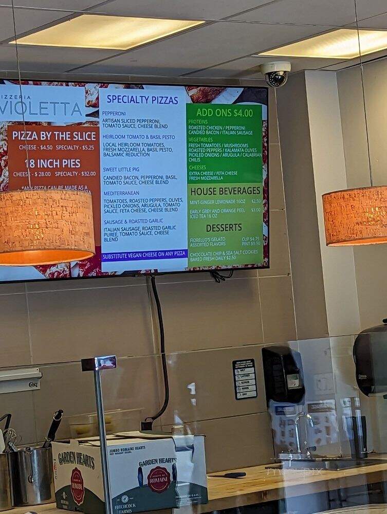 Pizzeria Violetta - Oakland, CA menu_pic