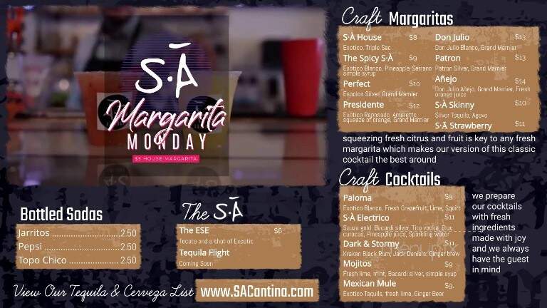 SA Cantina - Gadsden, AL menu_pic