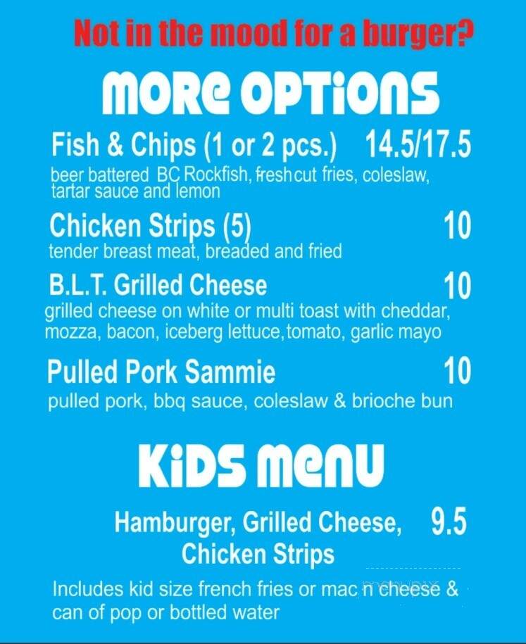 Bigfoot Burgers - Qualicum Beach, BC