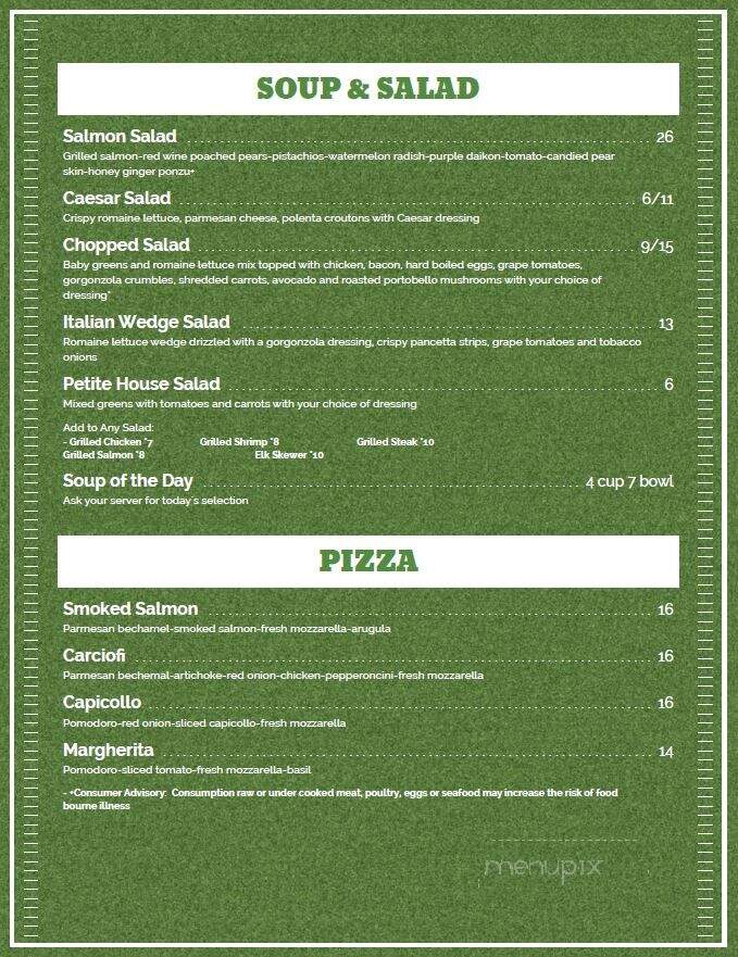 Alce's Restaurant - Durango, CO menu_pic