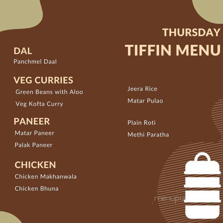 Bibi's Tiffin - Bethlehem, PA menu_pic