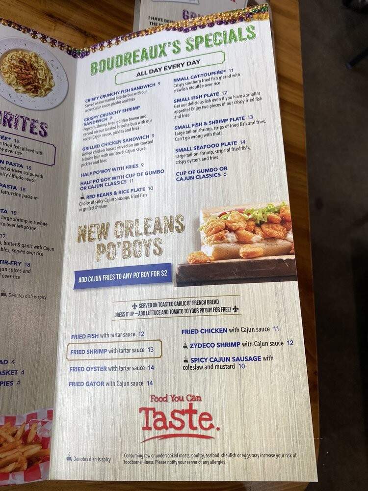 The Lost Cajun - Rancho Cucamonga, CA menu_pic