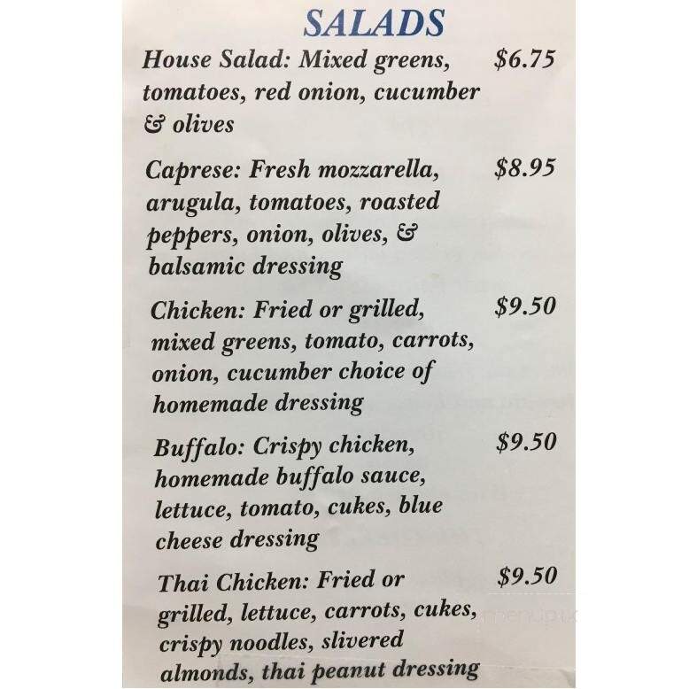 Hometown Heroes - Westerly, RI menu_pic