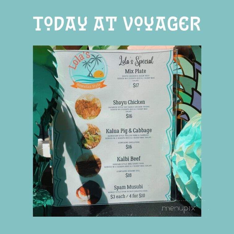 Voyager Cold Brew Coffee - Norfolk, VA menu_pic
