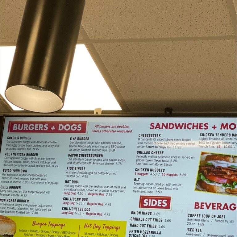 Coach's Canteen - Charleston, SC menu_pic