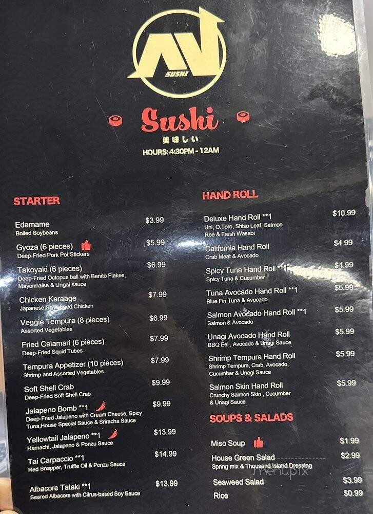Mj Sushi - Danville, CA menu_pic