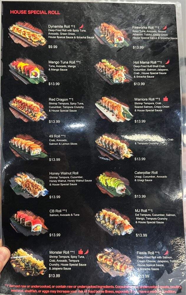 Mj Sushi - Danville, CA menu_pic