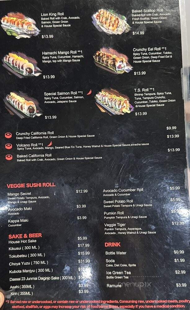 Mj Sushi - Danville, CA menu_pic