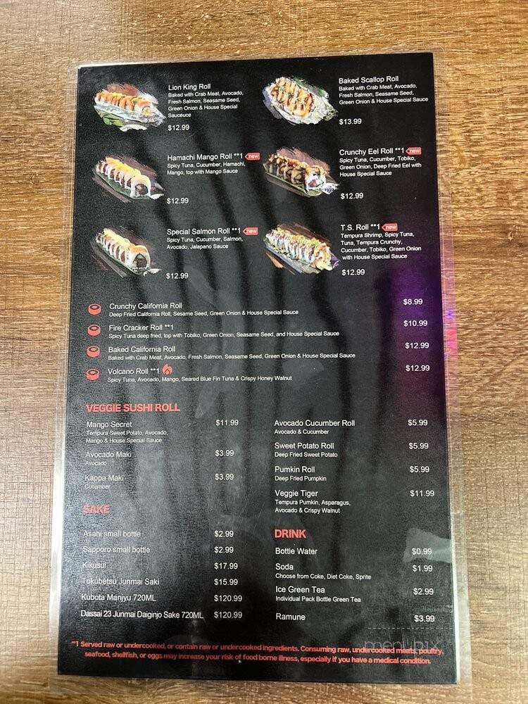 Mj Sushi - Danville, CA menu_pic