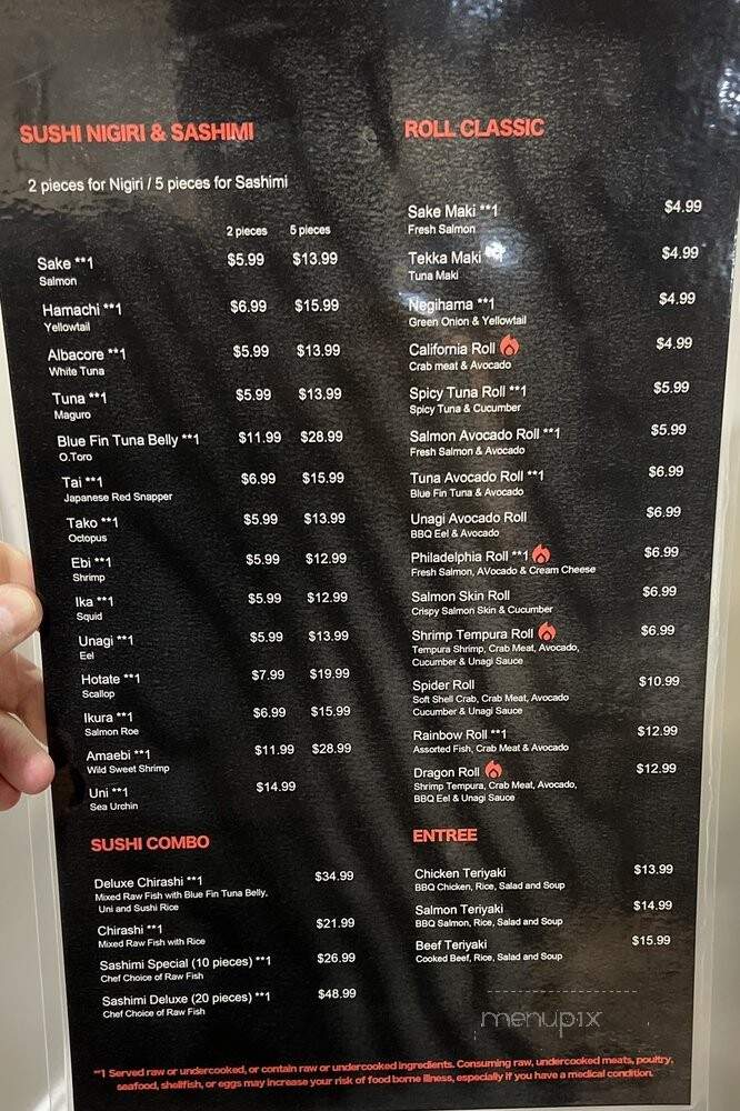 Mj Sushi - Danville, CA menu_pic