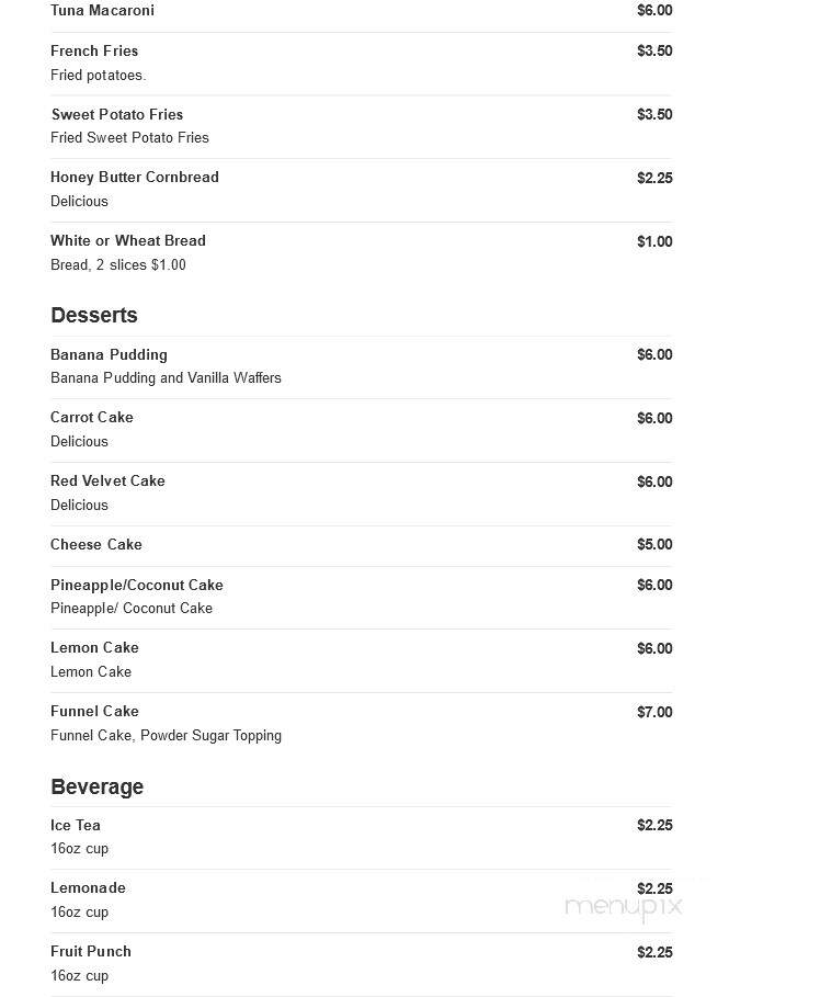 Seafood Haven - Tobyhanna, PA menu_pic