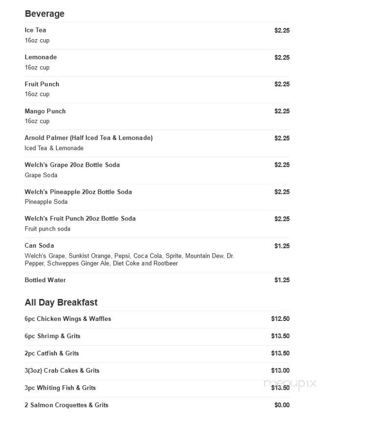 Seafood Haven - Tobyhanna, PA menu_pic