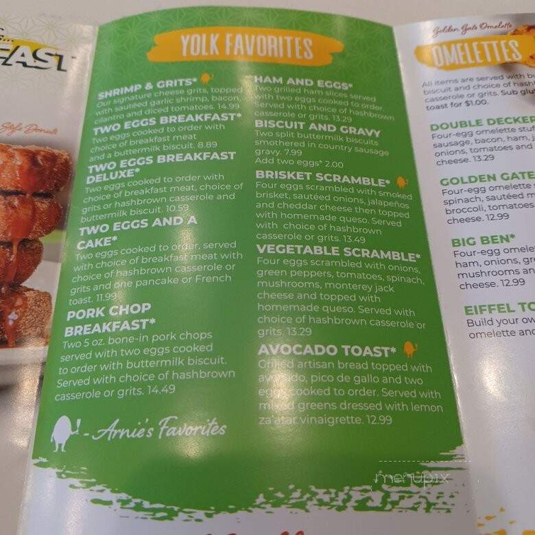 The Toasted Yolk - Germantown, TN menu_pic
